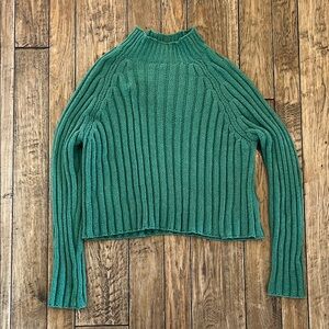 American Eagle Outfitters Green Cowl Neck Sweater